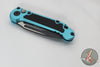 Microtech LUDT OTS Knife- Turquoise Finished Handle- Black Plain Edge Blade 1135-1 TQ