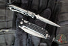 Microtech LUDT- Ram Lok Manual- Single Edge- Frag Pattern Black Finished Aluminum Handle- Apocalyptic Finished Blade 1135RL-10 APFR
