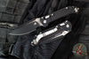 Microtech LUDT- Ram Lok Manual- Single Edge- Frag Pattern Black Finished Aluminum Handle- Black Finished Blade 1135RL-1 FR