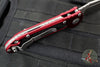 Microtech LUDT OTS Knife- Tanto Edge- Merlot Red Handle- Apocalyptic Blade 1136-10 APMR