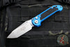 Microtech LUDT OTS Knife- Blue Handle- Stonewash Blade 1136-10 BL