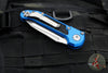 Microtech LUDT OTS Knife- Blue Handle- Stonewash Blade 1136-10 BL