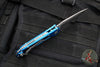 Microtech LUDT OTS Knife- Tanto Edge- Blue Handle- Apocalyptic Part Serrated Blade 1136-11 APBL