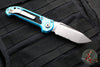 Microtech LUDT OTS Knife- Turquoise Handle- Stonewash Part Serrated Blade 1136-11 TQ