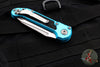 Microtech LUDT OTS Knife- Turquoise Handle- Stonewash Part Serrated Blade 1136-11 TQ