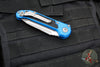 Microtech LUDT OTS Knife- Tanto Edge- Blue Handle- Apocalyptic Full Serrated Blade 1136-12 APBL