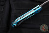 Microtech LUDT OTS Knife- Tanto Edge- Turquoise Handle- Apocalyptic Full Serrated Blade 1136-12 APTQ