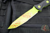 Microtech Socom Alpha- Tanto Edge- Black G-10 Handle With Zombietech Finished Part Serrated Blade 114-2 Z