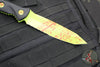 Microtech Socom Alpha- Tanto Edge- Black G-10 Handle With Zombietech Finished Part Serrated Blade 114-2 Z