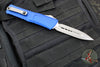Microtech Combat Troodon Gen III OTF Knife- Double Edge- Navy Blue Handle- Apocalyptic Blade 1142-10 APNA Gen III