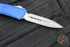 Microtech Combat Troodon Gen III OTF Knife- Double Edge- Navy Blue Handle- Apocalyptic Blade 1142-10 APNA Gen III