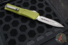 Microtech Combat Troodon Gen III OTF Knife- Double Edge- Green Handle- Apocalyptic Blade 1142-10 APOD Gen III