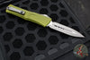 Microtech Combat Troodon Gen III OTF Knife- Double Edge- Green Handle- Apocalyptic Blade 1142-10 APOD Gen III