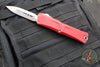 Microtech Combat Troodon Gen III OTF Knife- Double Edge- Red Handle- Apocalyptic Blade 1142-10 APRD Gen III