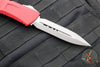Microtech Combat Troodon Gen III OTF Knife- Double Edge- Red Handle- Apocalyptic Blade 1142-10 APRD Gen III