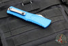 Microtech Combat Troodon Gen III OTF Knife- Double Edge- Blue Handle- Stonewash Blade 1142-10 BL Gen III