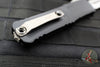 Microtech Combat Troodon Gen III OTF Knife- Double Edge- Black Handle- Stonewash Blade 1142-10 Gen III