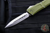 Microtech Combat Troodon Gen III OTF Knife- Double Edge- OD Green Handle- Stonewash Blade 1142-10 OD Gen III