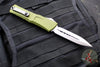 Microtech Combat Troodon Gen III OTF Knife- Double Edge- OD Green Handle- Stonewash Blade 1142-10 OD Gen III
