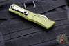 Microtech Combat Troodon Gen III OTF Knife- Double Edge- OD Green Handle- Stonewash Blade 1142-10 OD Gen III