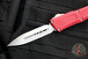 Microtech Combat Troodon Gen III OTF Knife- Double Edge- Red Handle- Stonewash Blade 1142-10 RD Gen III