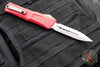 Microtech Combat Troodon Gen III OTF Knife- Double Edge- Red Handle- Stonewash Blade 1142-10 RD Gen III