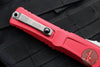 Microtech Combat Troodon Gen III OTF Knife- Double Edge- Red Handle- Stonewash Blade 1142-10 RD Gen III