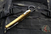 Microtech Combat Troodon Gen III OTF Knife- Double Edge- Tan Handle- Stonewash Blade 1142-10 TA Gen III