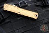 Microtech Combat Troodon Gen III OTF Knife- Double Edge- Tan Handle- Stonewash Blade 1142-10 TA Gen III