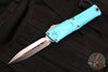 Microtech Combat Troodon Gen III OTF Knife- Double Edge- Turquoise Handle- Stonewash Blade 1142-10 TQ Gen III