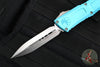 Microtech Combat Troodon Gen III OTF Knife- Double Edge- Turquoise Handle- Stonewash Blade 1142-10 TQ Gen III
