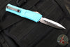 Microtech Combat Troodon Gen III OTF Knife- Double Edge- Turquoise Handle- Stonewash Blade 1142-10 TQ Gen III