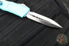 Microtech Combat Troodon Gen III OTF Knife- Double Edge- Turquoise Handle- Stonewash Blade 1142-10 TQ Gen III