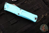 Microtech Combat Troodon Gen III OTF Knife- Double Edge- Turquoise Handle- Apocalyptic Part Serrated Blade 1142-11 APTQ Gen III