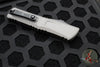 Microtech Combat Troodon Gen III OTF Knife- Double Edge- Natural Clear Finished Handle- Black Plain Edge Blade 1142-1 NC Gen III