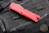 Microtech Combat Troodon Gen III OTF Knife- Double Edge- Red Handle- Black Part Serrated Edge Blade 1142-2 RD Gen III