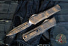 Microtech Combat Troodon Gen III OTF Knife- Double Edge- Plague Finished Handle- Plague Finished Full Serrated Blade 1142-3 PLOBS