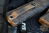 Microtech Combat Troodon Gen III OTF Knife- Double Edge- Plague Finished Handle- Plague Finished Full Serrated Blade 1142-3 PLOBS