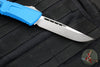 Microtech Combat Troodon Gen III OTF Knife- Single Edge- Blue Handle- Apocalyptic Blade 1143-10 APBL Gen III