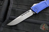 Microtech Combat Troodon Gen III OTF Knife- Single Edge- Navy Blue Finished Handle- Apocalyptic Blade 1143-10 APNA Gen III