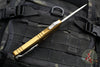 Microtech Combat Troodon Gen III OTF Knife- Single Edge- Tan Handle- Apocalyptic Blade 1143-10 APTA Gen III