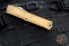 Microtech Combat Troodon Gen III OTF Knife- Single Edge- Tan Handle- Apocalyptic Blade 1143-10 APTA Gen III