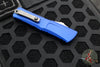 Microtech Combat Troodon Gen III OTF Knife- Single Edge- Navy Blue Finished Handle- Apocalyptic Part Serrated Blade 1143-11 APNA Gen III