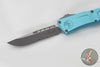 Microtech Combat Troodon Gen III OTF Knife- Single Edge- Turquoise Handle- Apocalyptic Part Serrated Blade 1143-11 APTQ Gen III