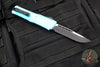 Microtech Combat Troodon Gen III OTF Knife- Single Edge- Turquoise Handle- Black Plain Edge Blade 1143-1 TQ Gen III