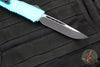 Microtech Combat Troodon Gen III OTF Knife- Single Edge- Turquoise Handle- Black Plain Edge Blade 1143-1 TQ Gen III
