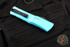 Microtech Combat Troodon Gen III OTF Knife- Single Edge- Turquoise Handle- Black Plain Edge Blade 1143-1 TQ Gen III