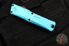 Microtech Combat Troodon Gen III OTF Knife- Single Edge- Turquoise Handle- Black Plain Edge Blade 1143-1 TQ Gen III