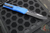 Microtech Combat Troodon Gen III OTF Knife- Single Edge-Navy Blue Handle- Black Part Serrated Edge Blade 1143-2 NA Gen III