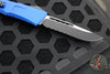 Microtech Combat Troodon Gen III OTF Knife- Single Edge-Navy Blue Handle- Black Part Serrated Edge Blade 1143-2 NA Gen III